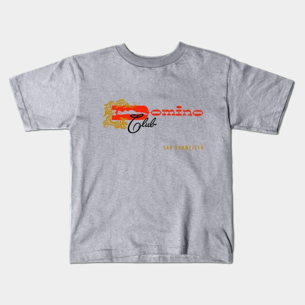 Retro Vintage Domino Club San Francisco California Kids T-Shirt by StudioPM71